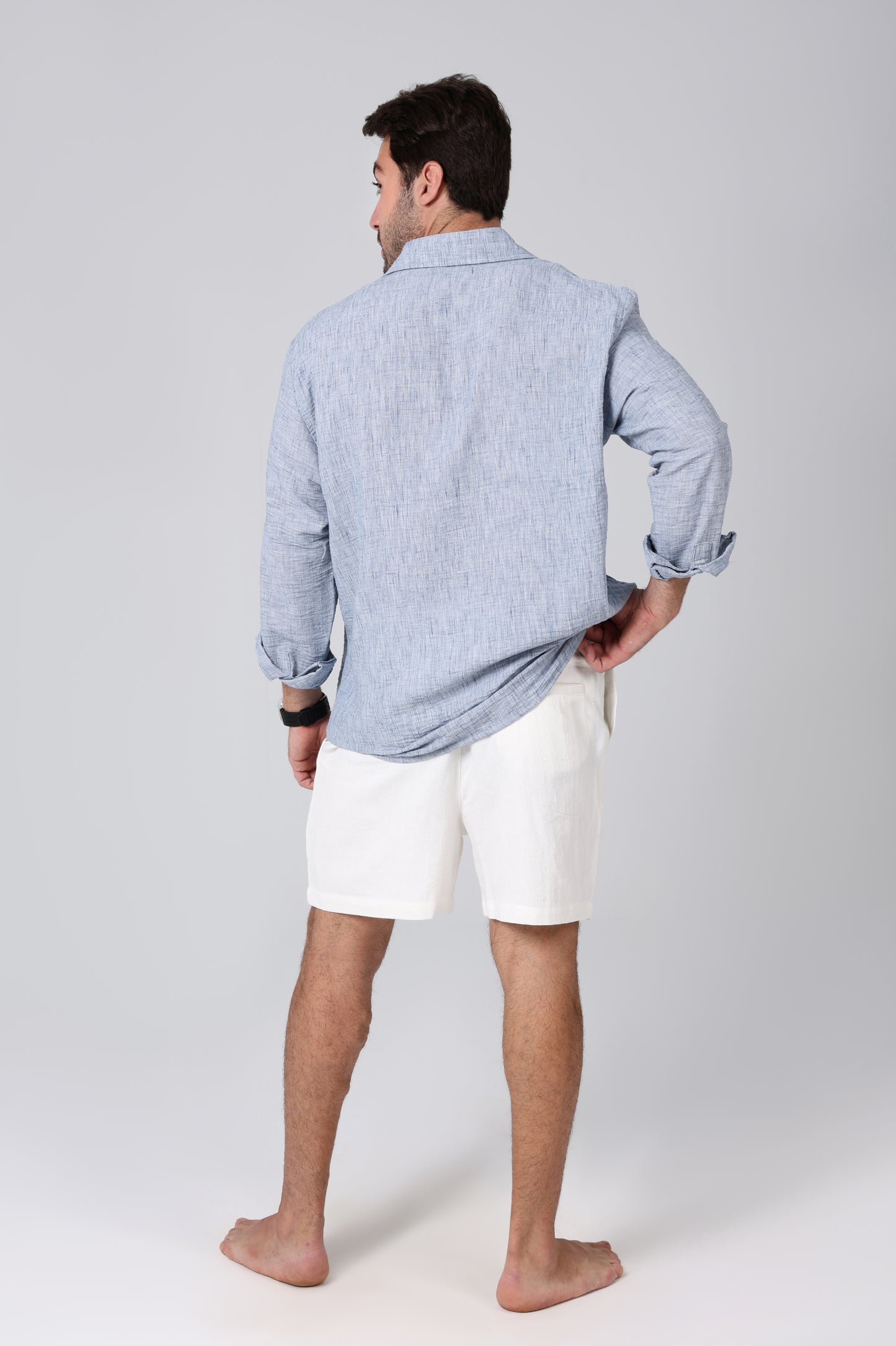 Seawind Blue Linen Shirt