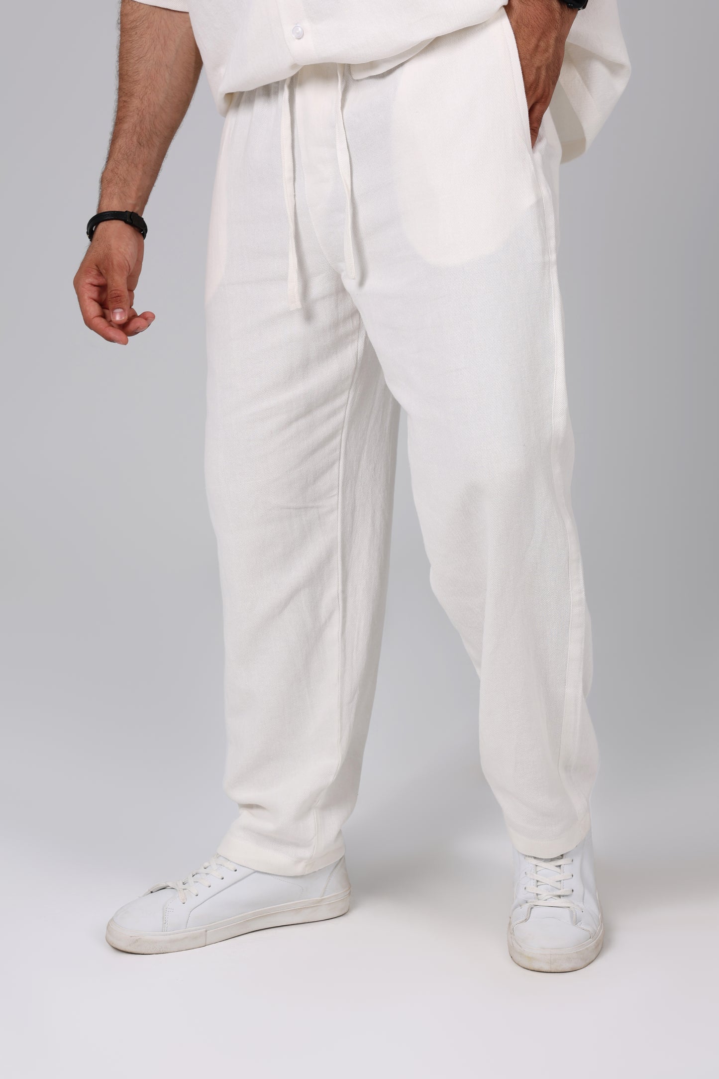 Laguna White Linen Pants