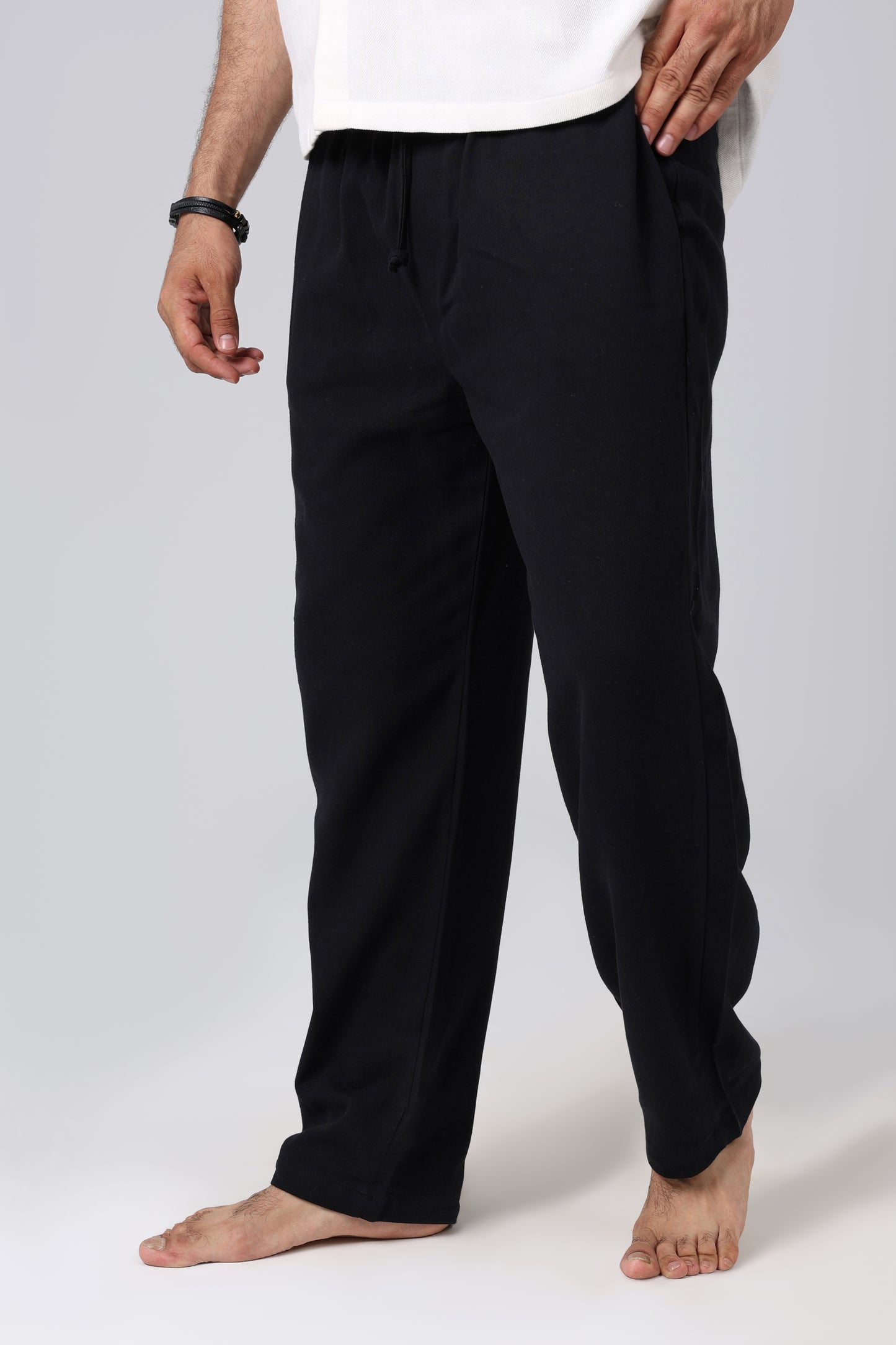 Laguna Black Linen Pants