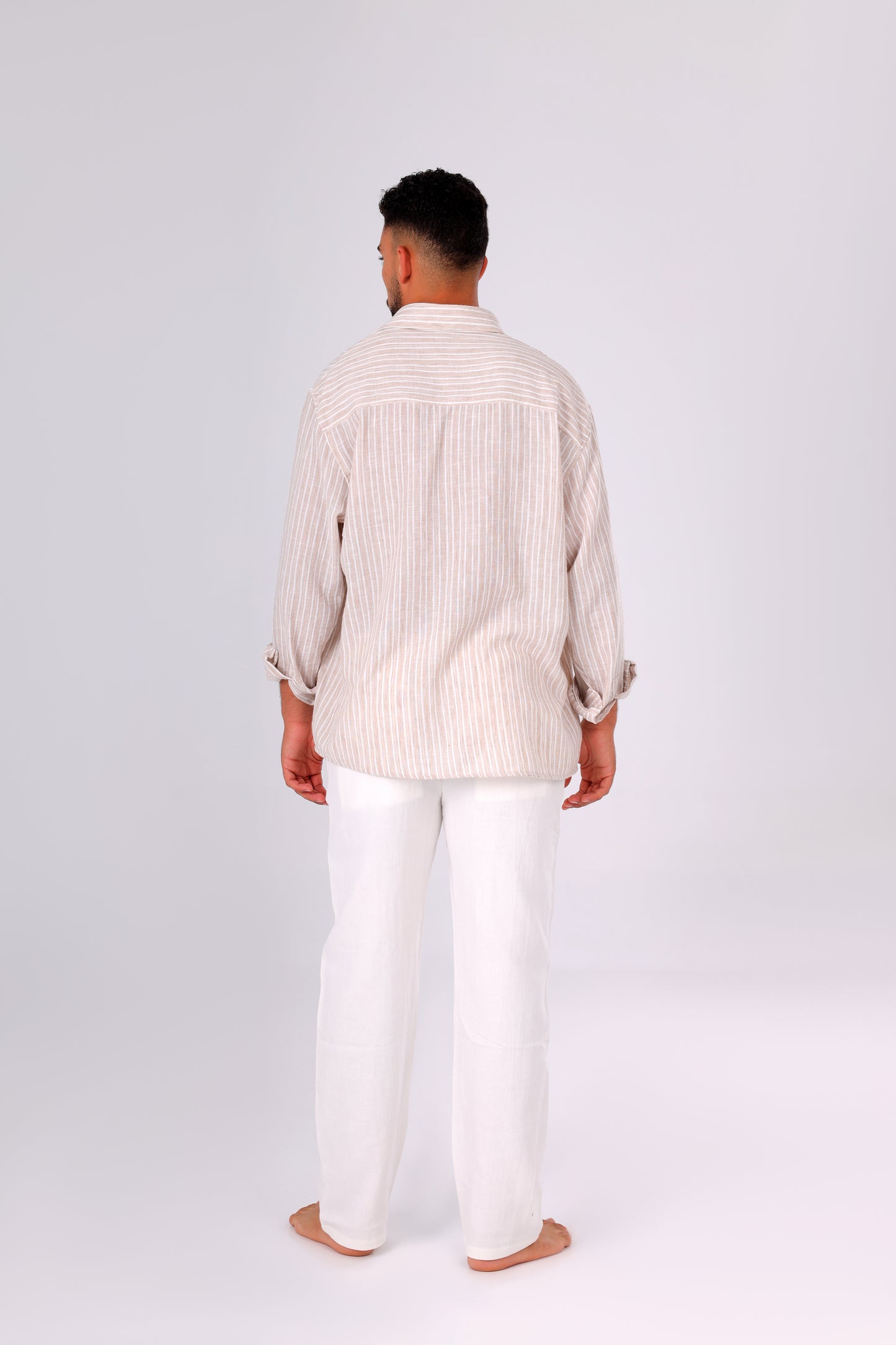 Linen Breeze Beige Shirt