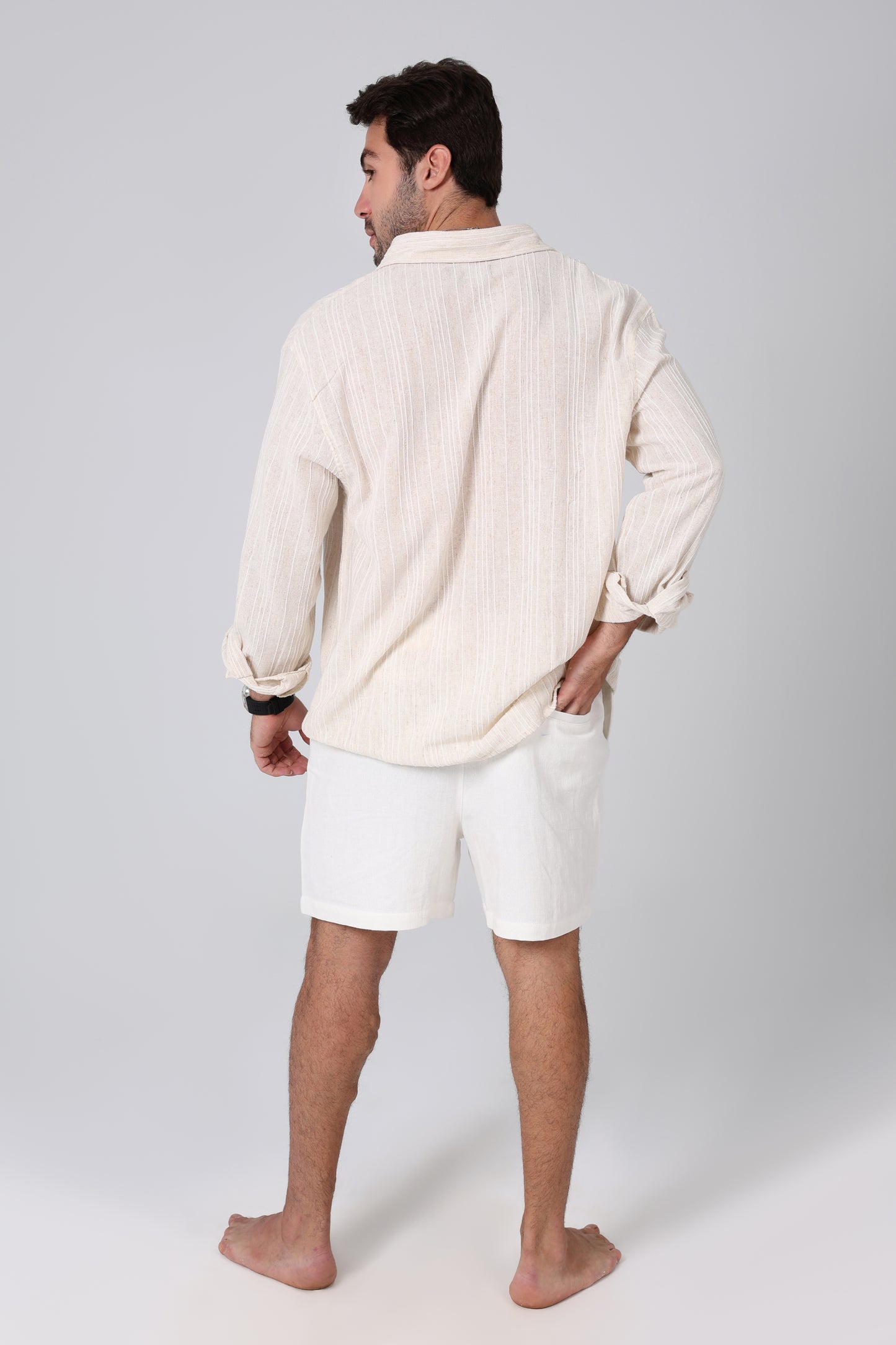 Kala Beige Linen Shirt