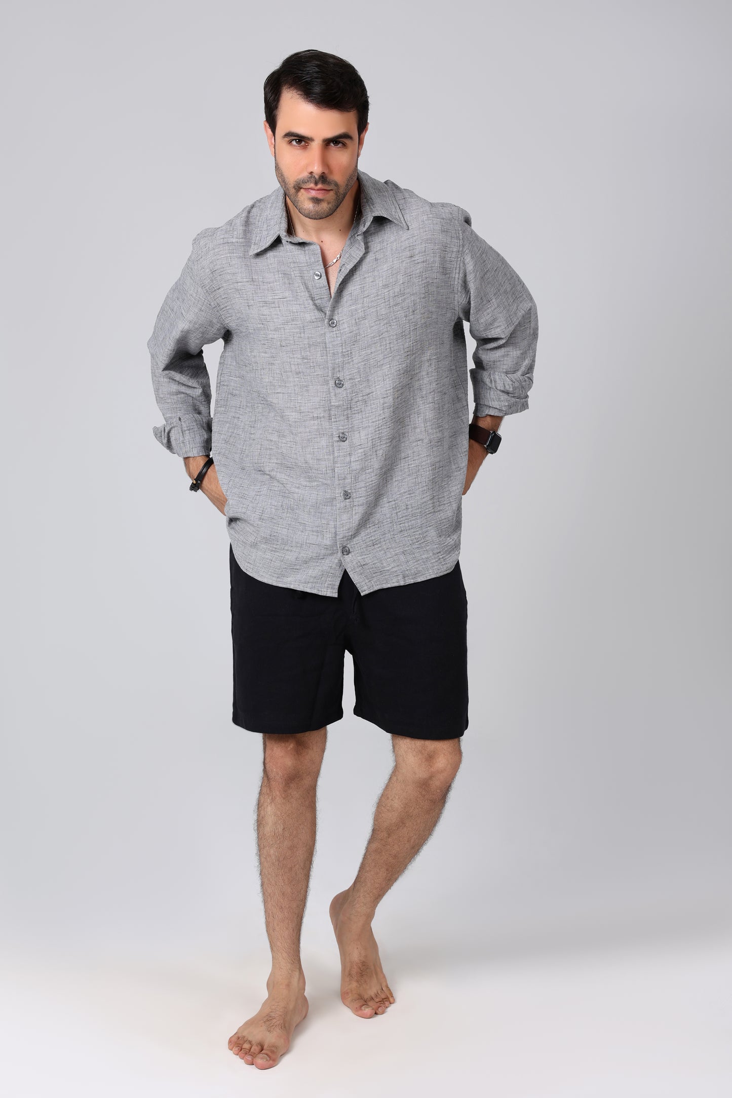 Seawind Grey Linen Shirt