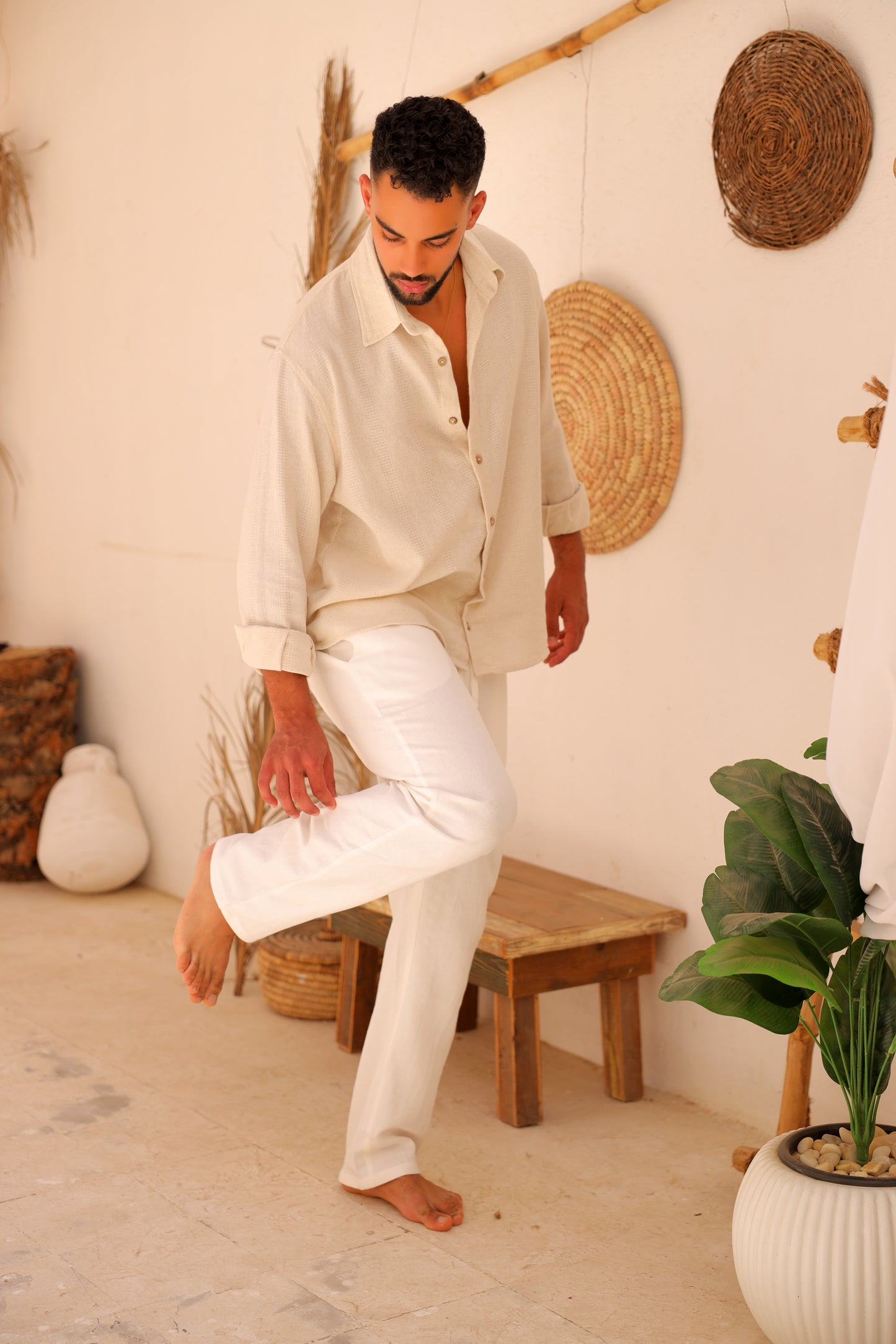 Island Flow Beige Shirt