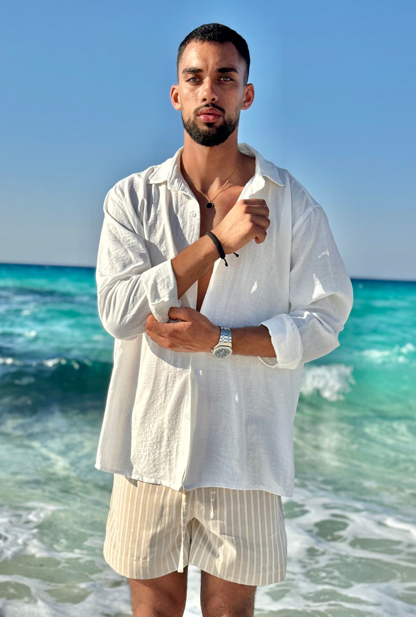 White Linen Shirt