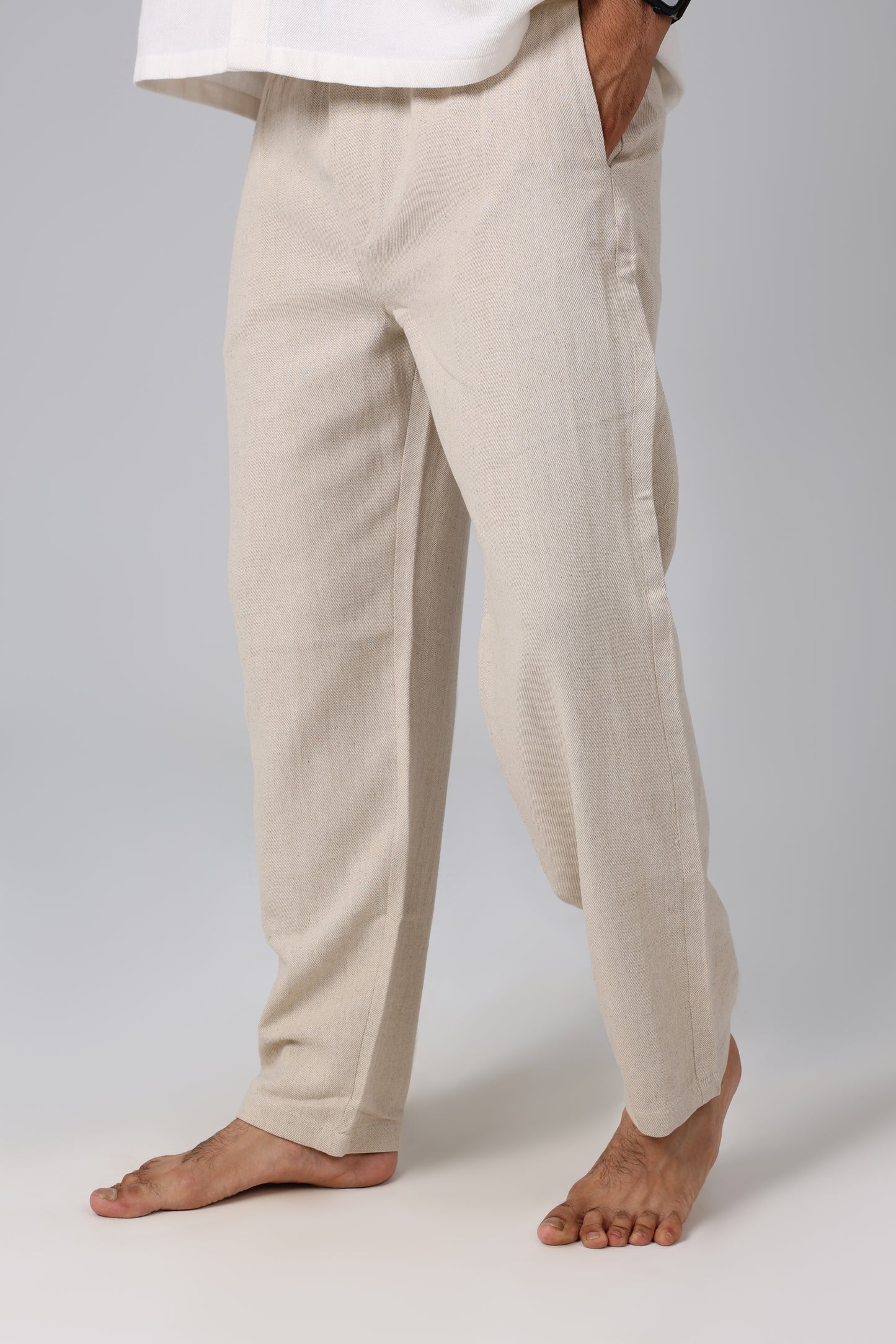 Laguna Beige Linen Pants