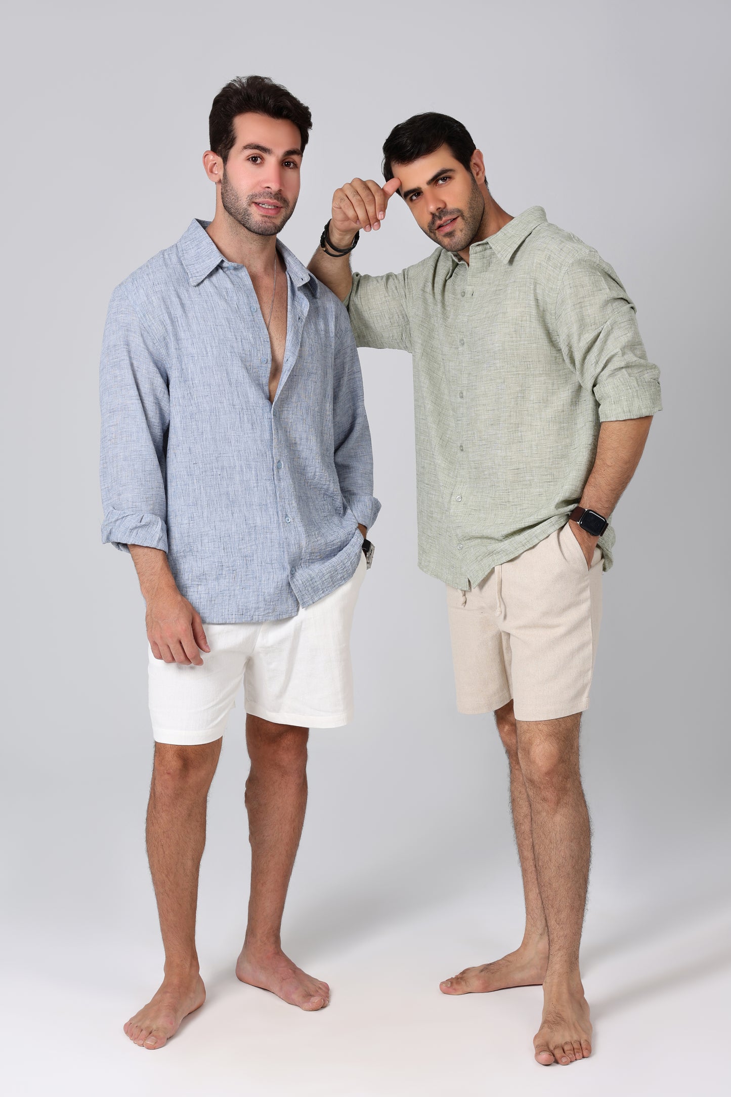 Seawind Blue Linen Shirt