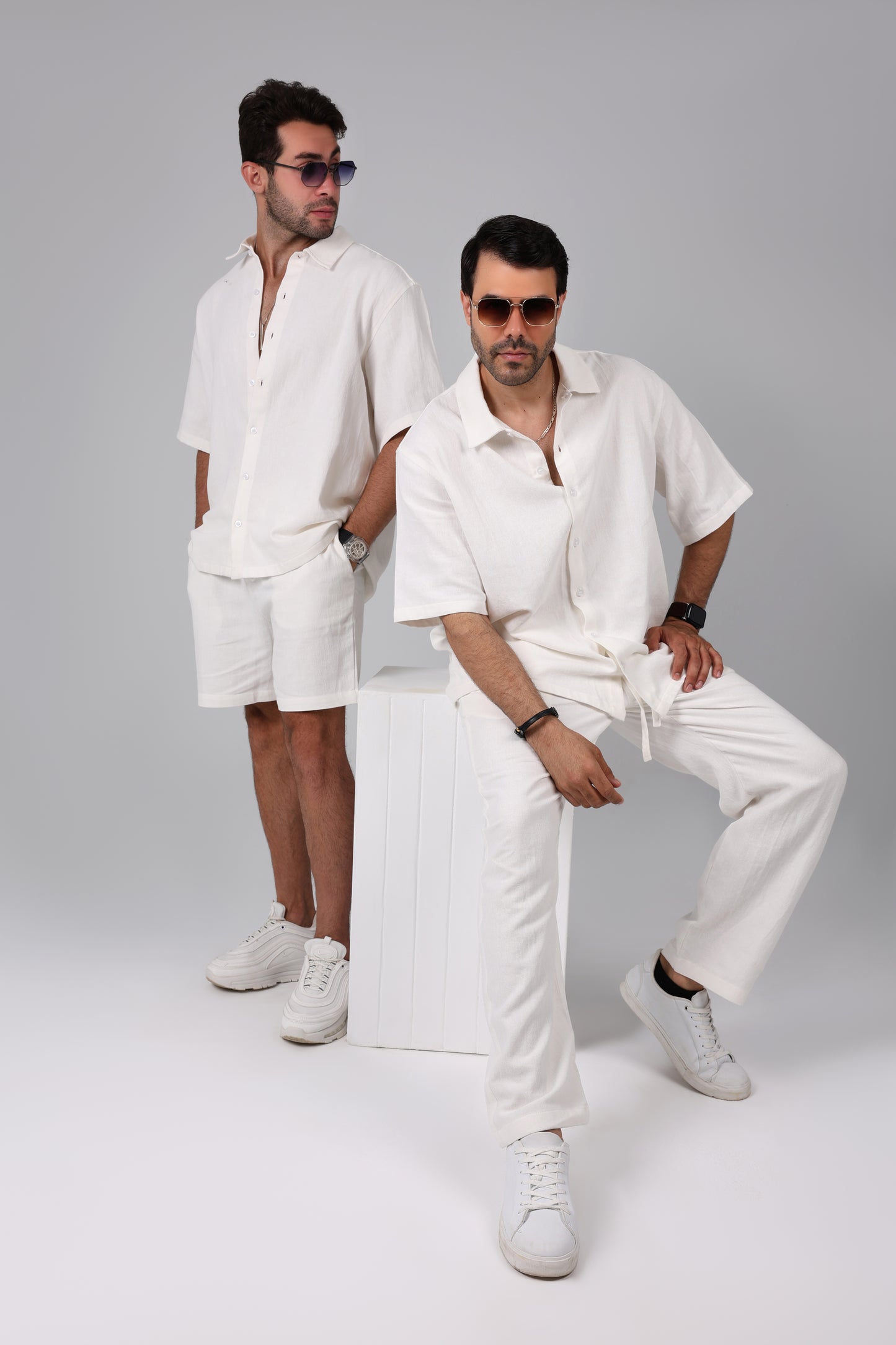 Laguna White Linen Pants