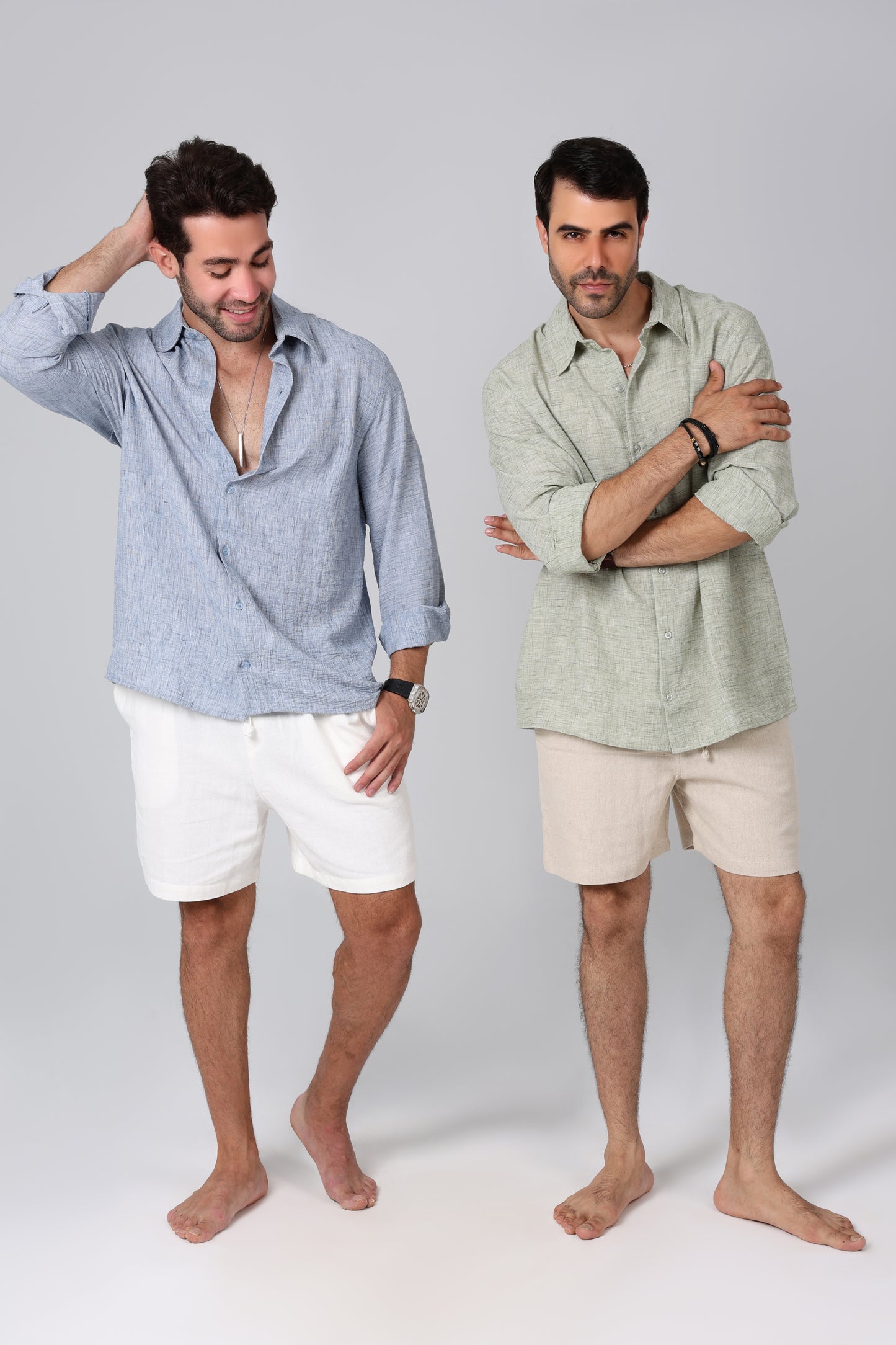 Seawind Blue Linen Shirt