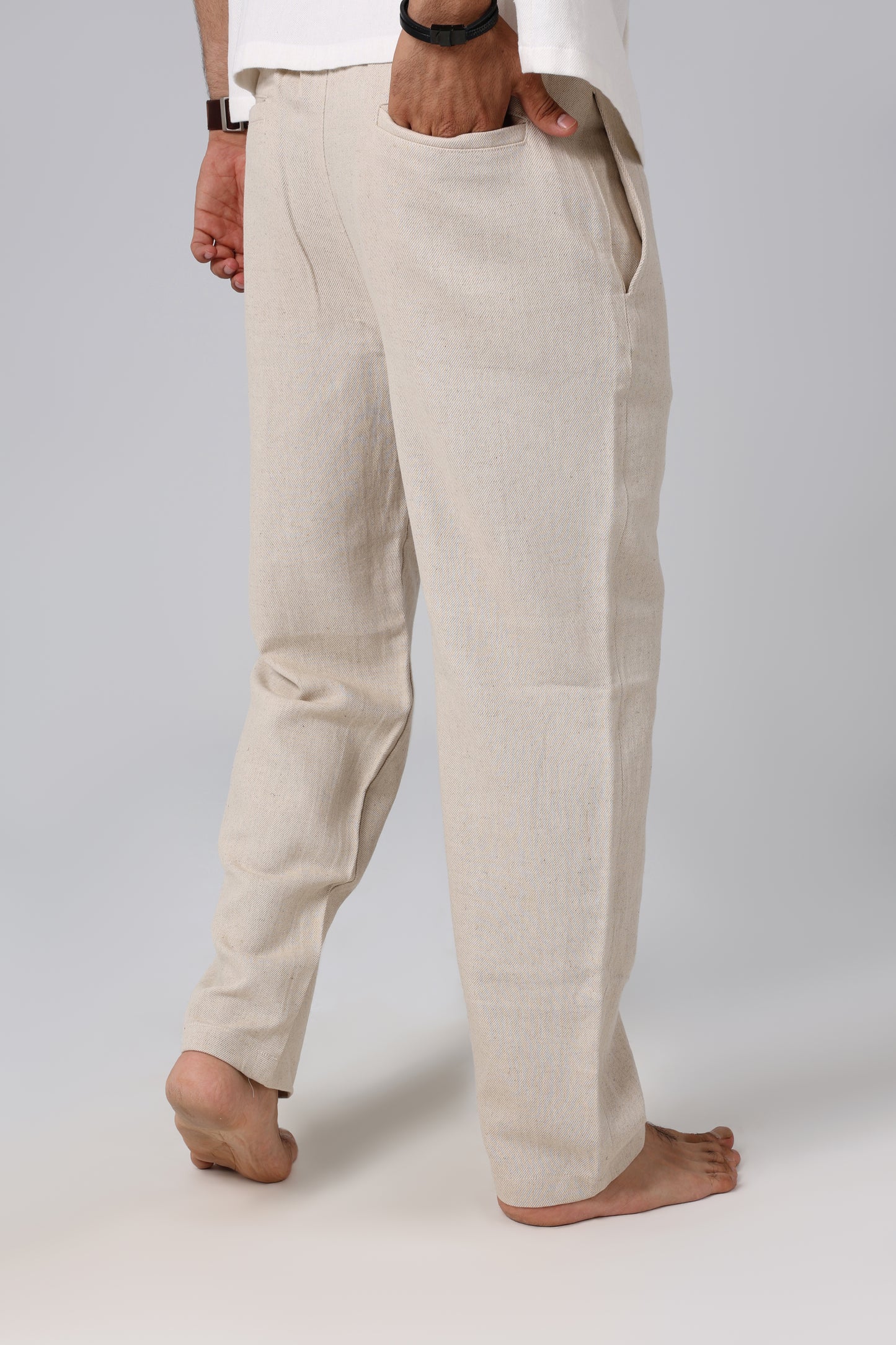 Laguna Beige Linen Pants