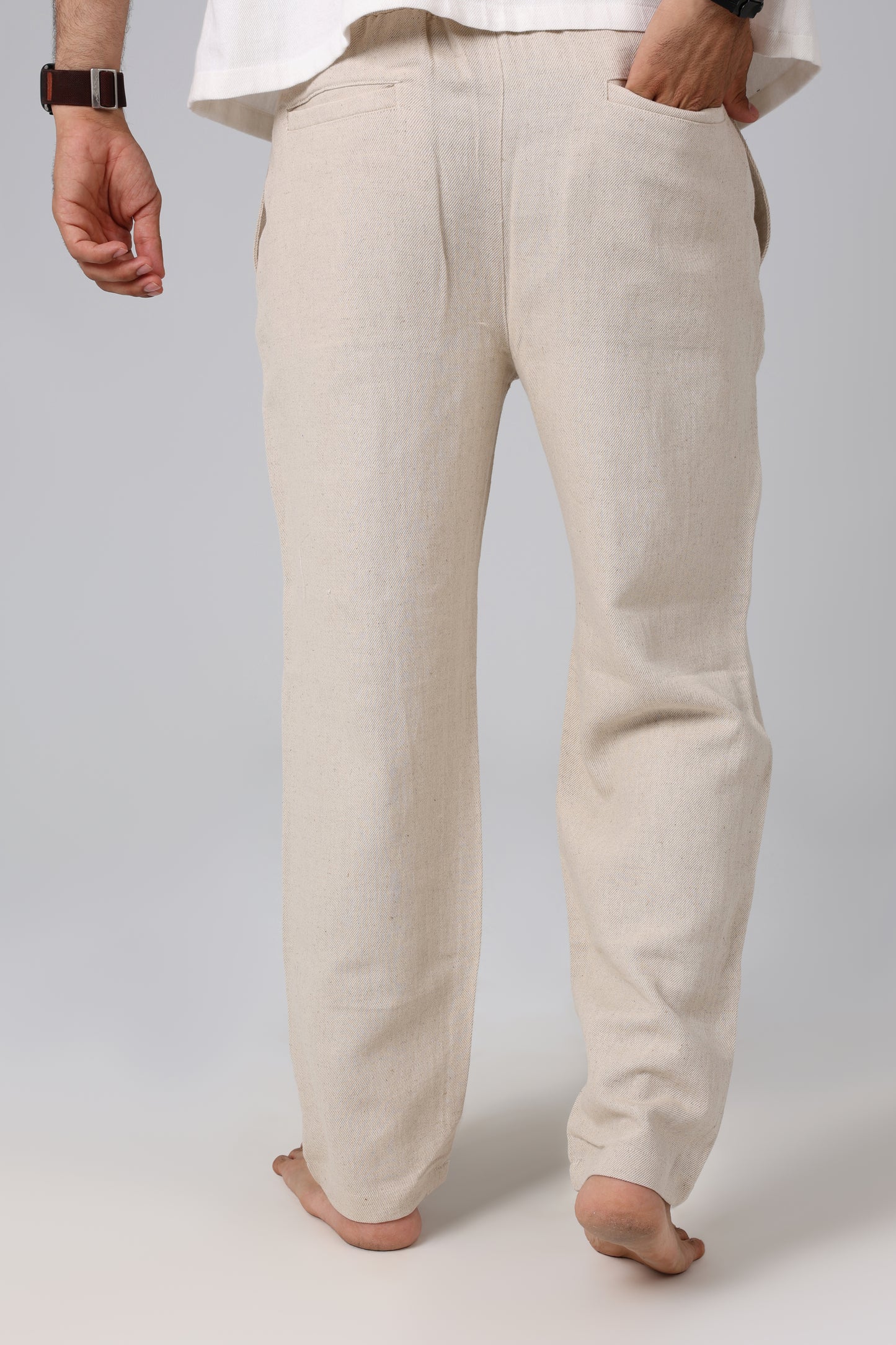 Laguna Beige Linen Pants