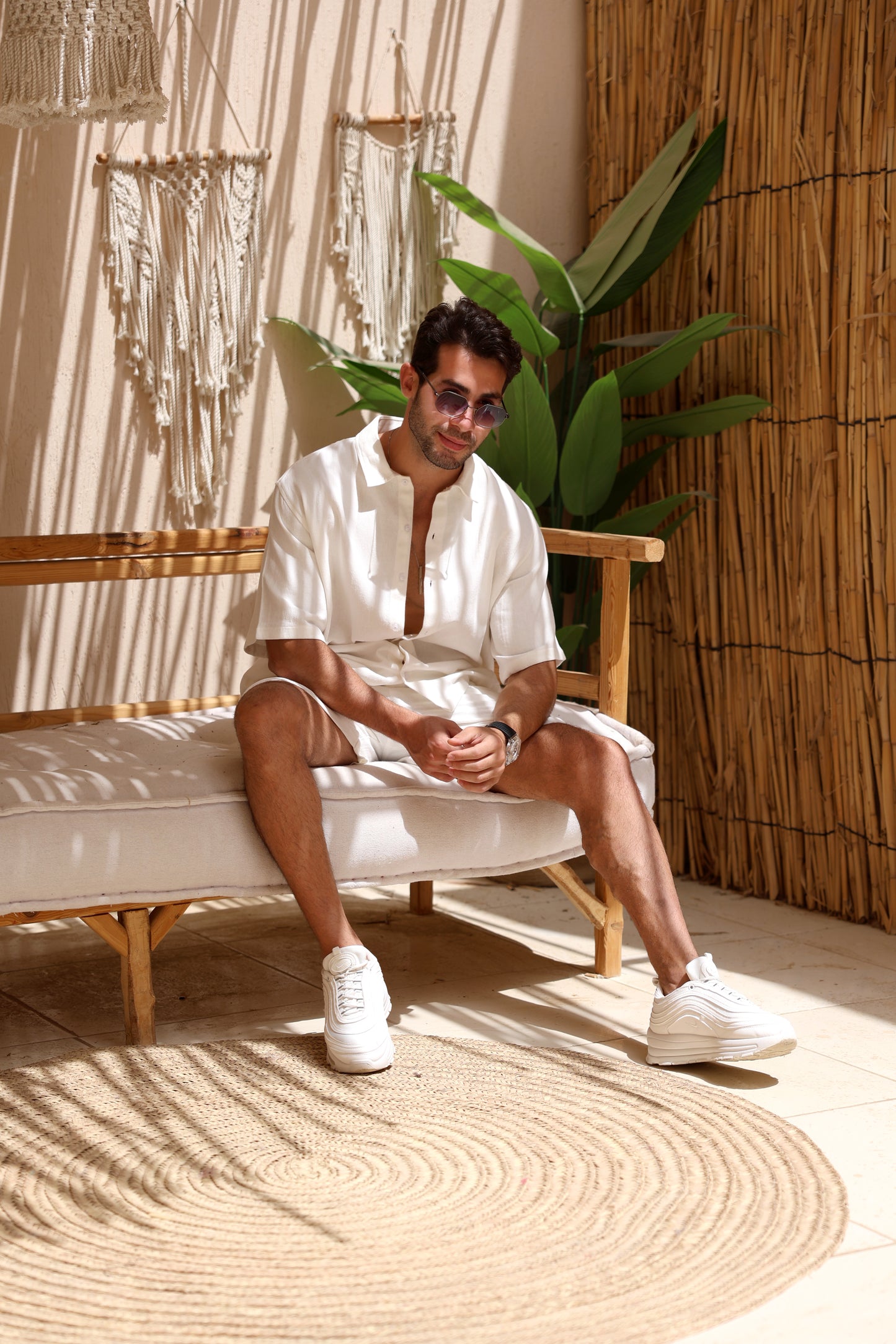 Sol White Linen Shirt
