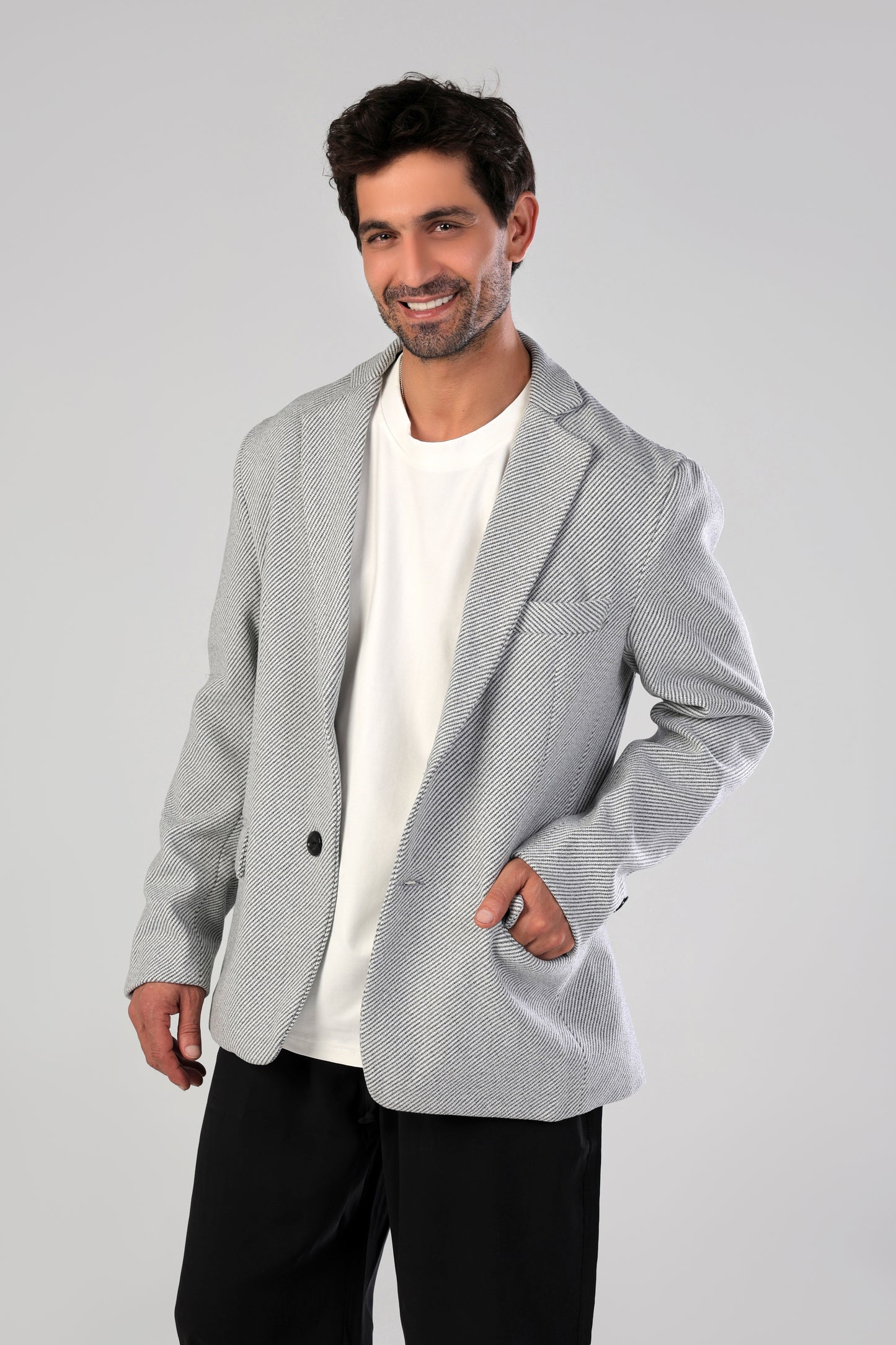 Grey Tweed Blazer