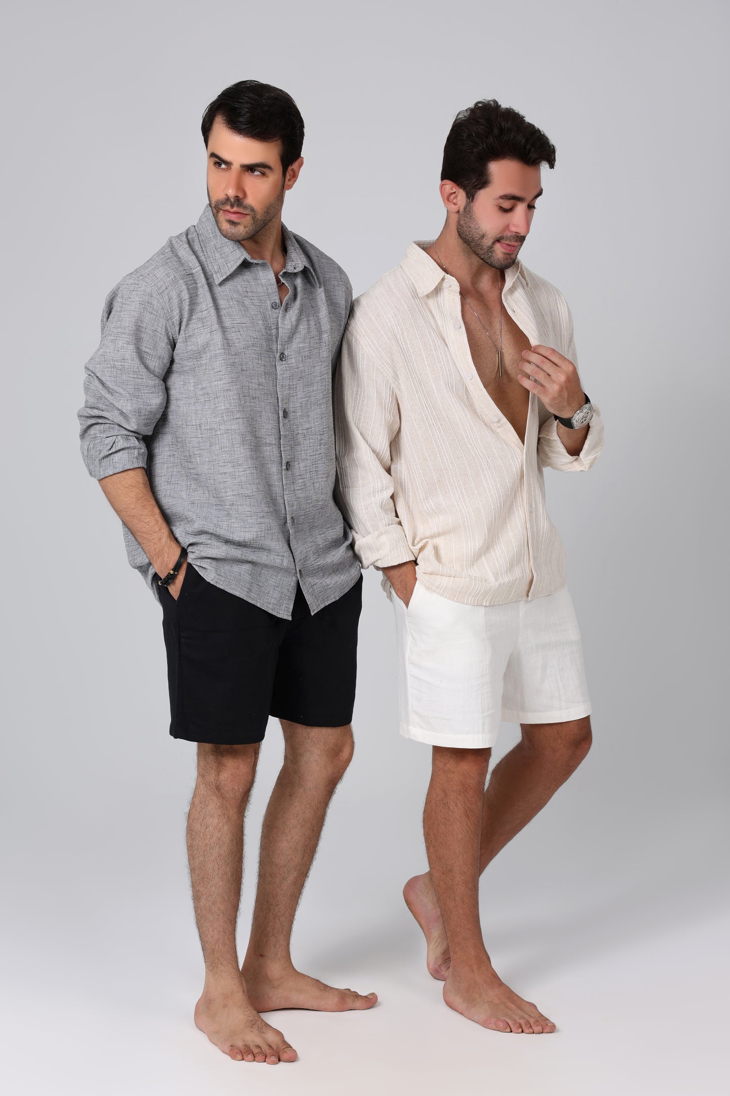 Seawind Grey Linen Shirt