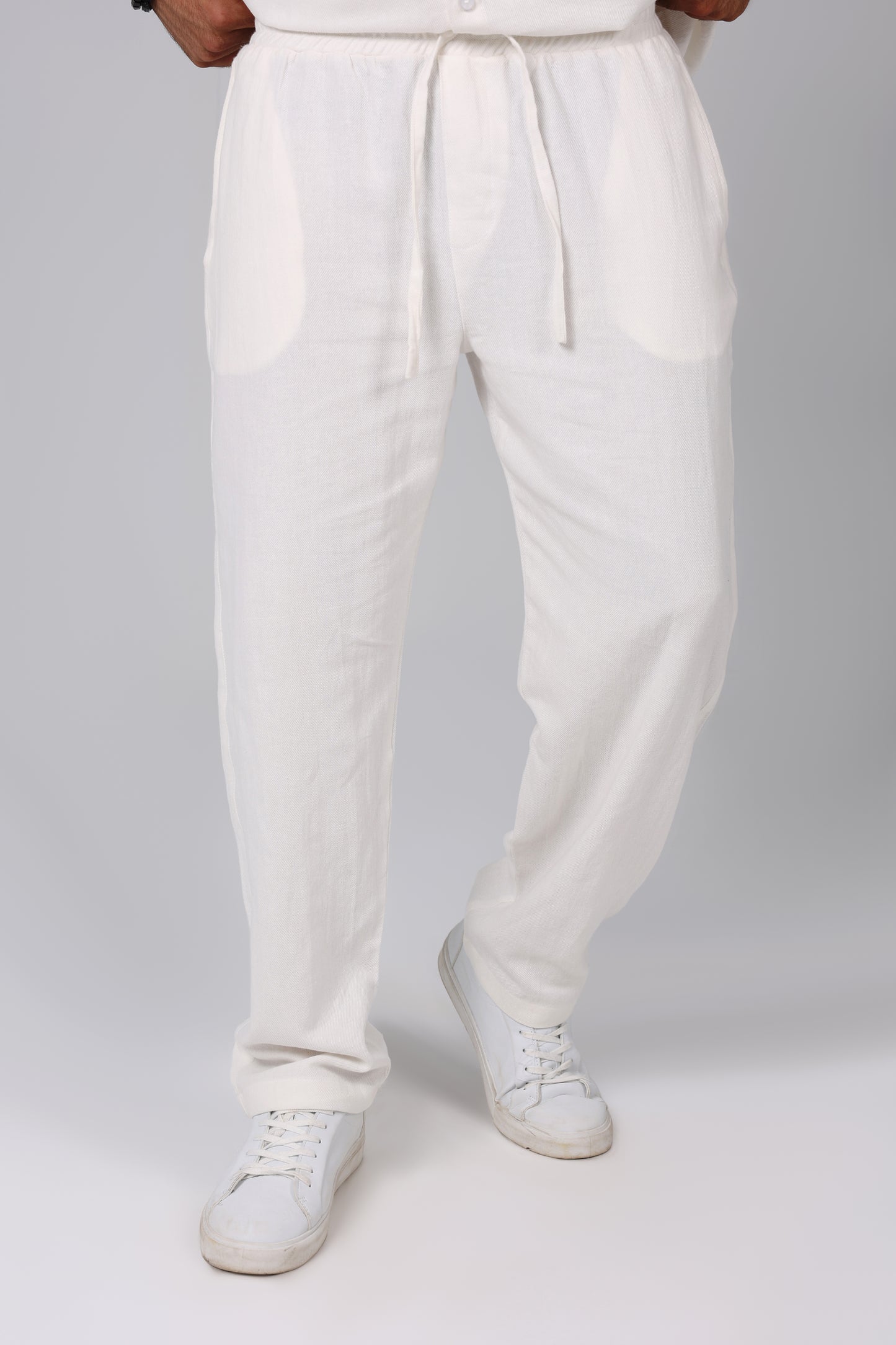 Laguna White Linen Pants