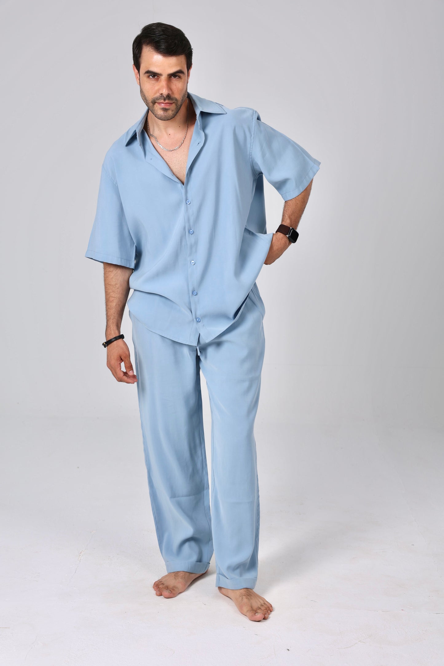 Coastal Light Blue Pants