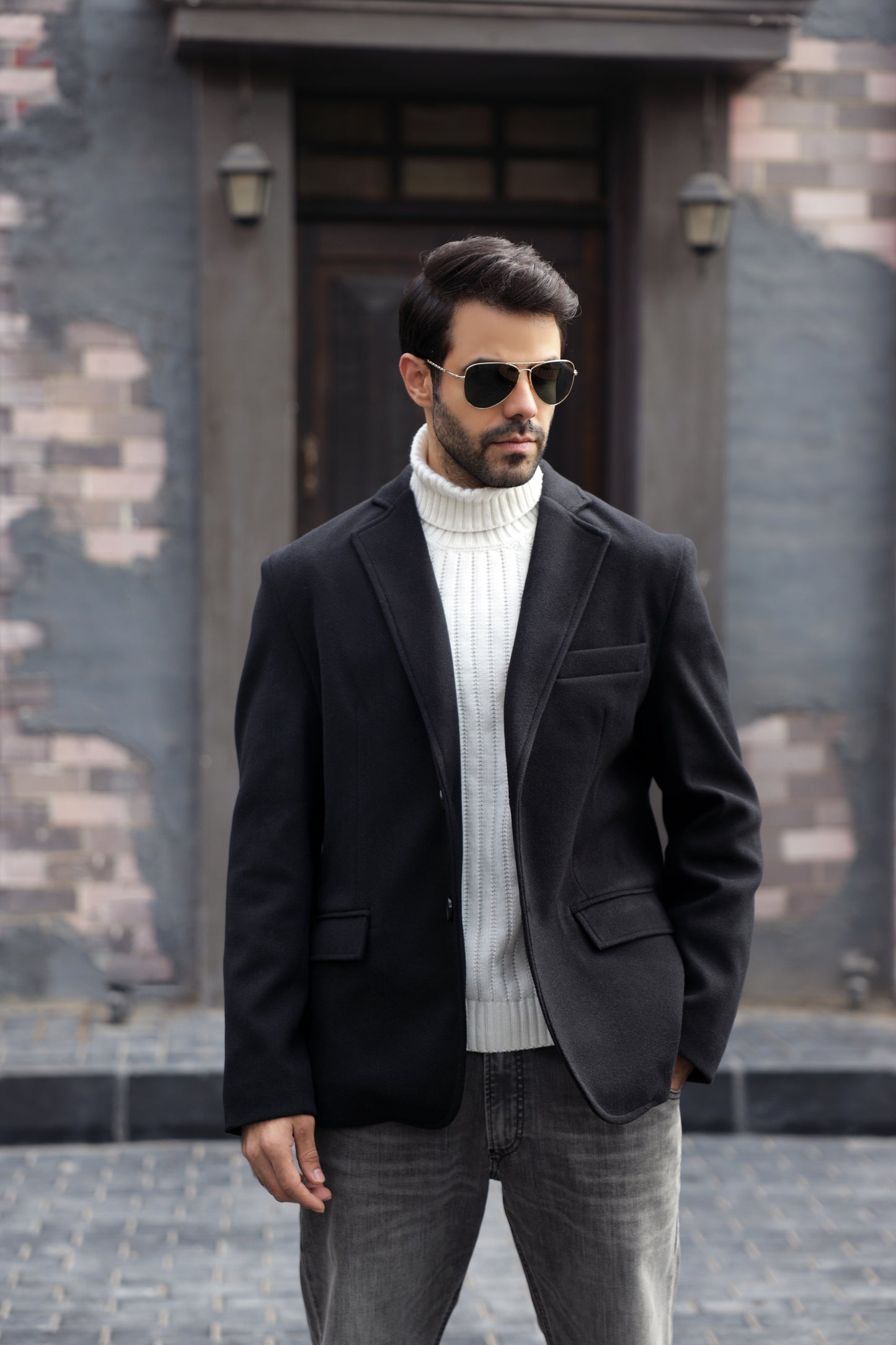 Black Woolen Blazer