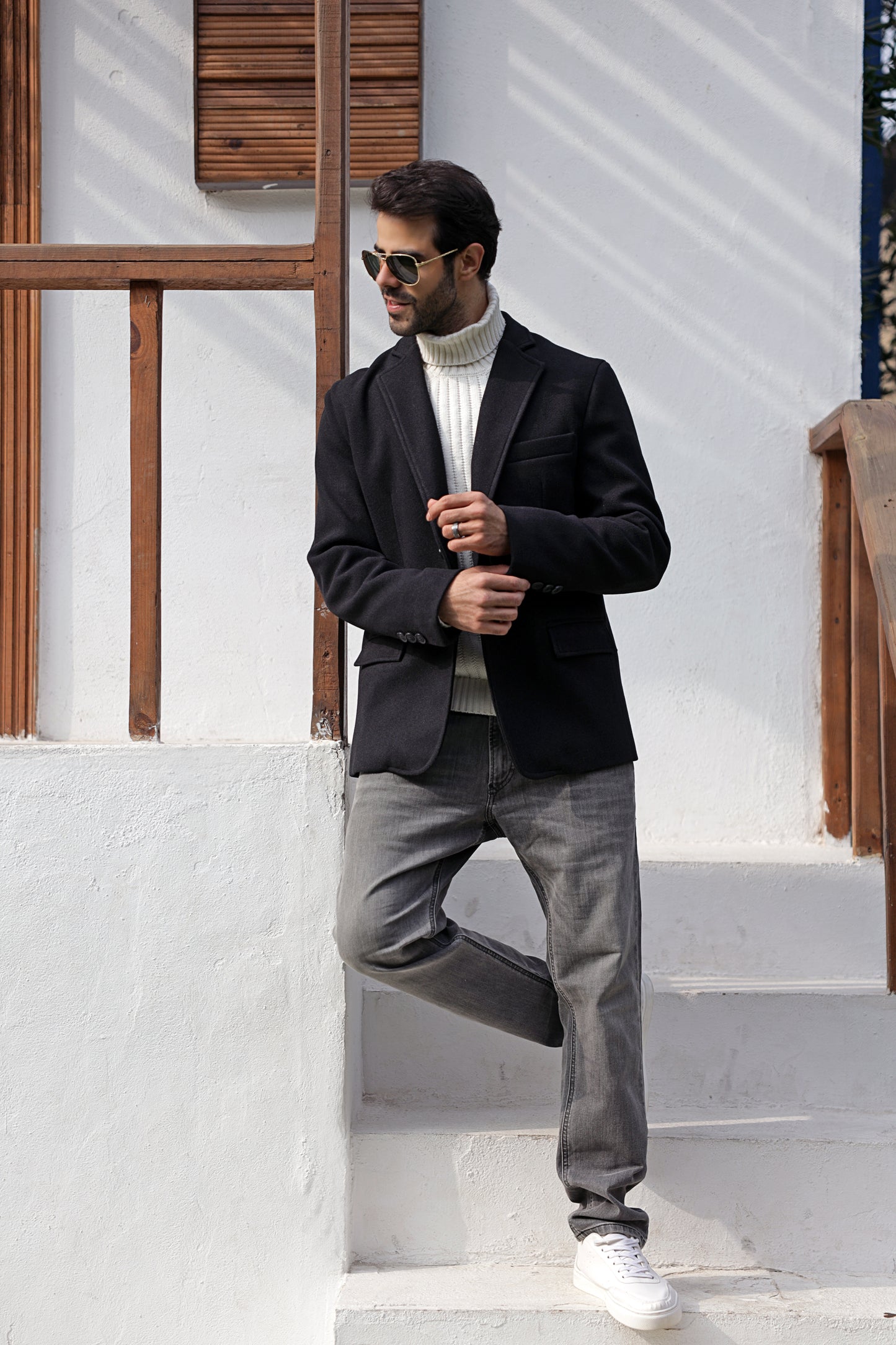 Black Woolen Blazer