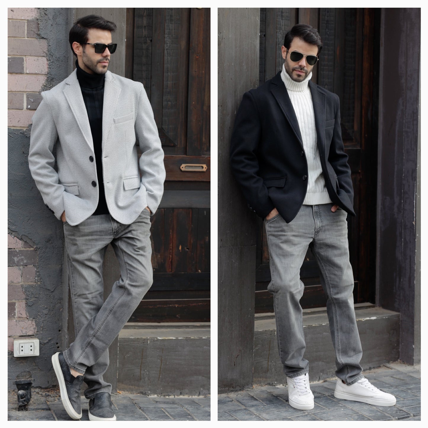 Grey Tweed Blazer
