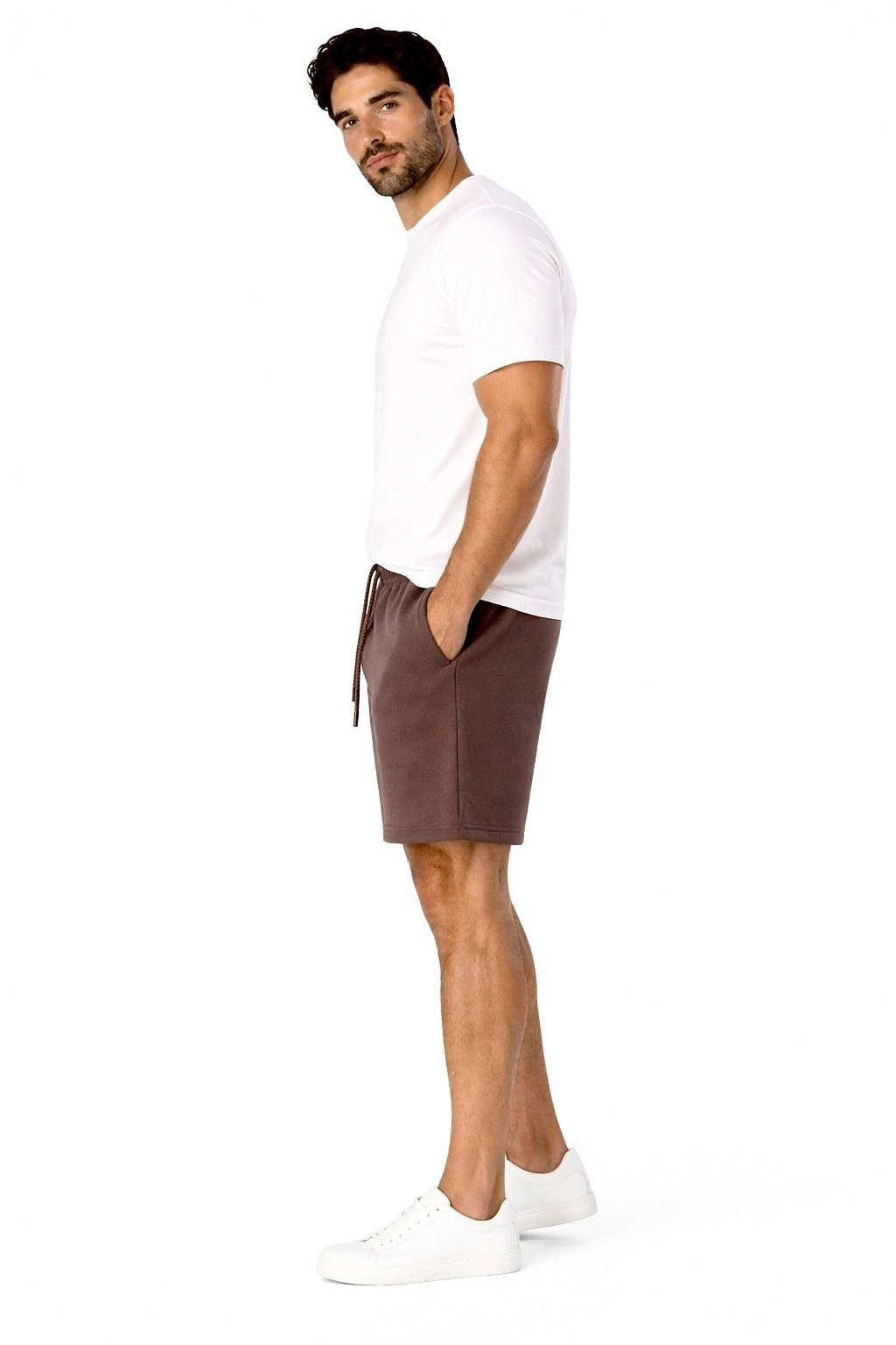 Sweat-shorts - Brown