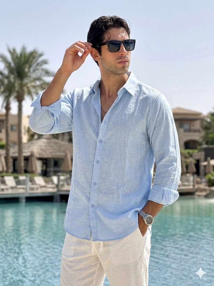 The Sol Shirt - Light Blue