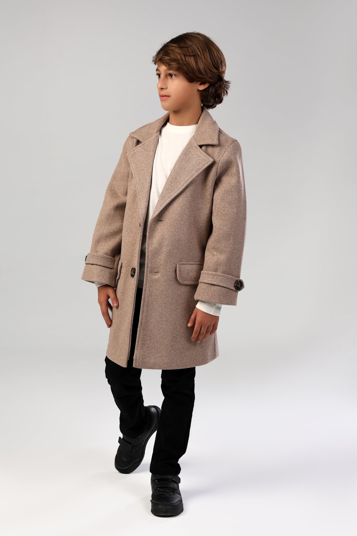 The Little Editor Coat - Coffee (Boy)