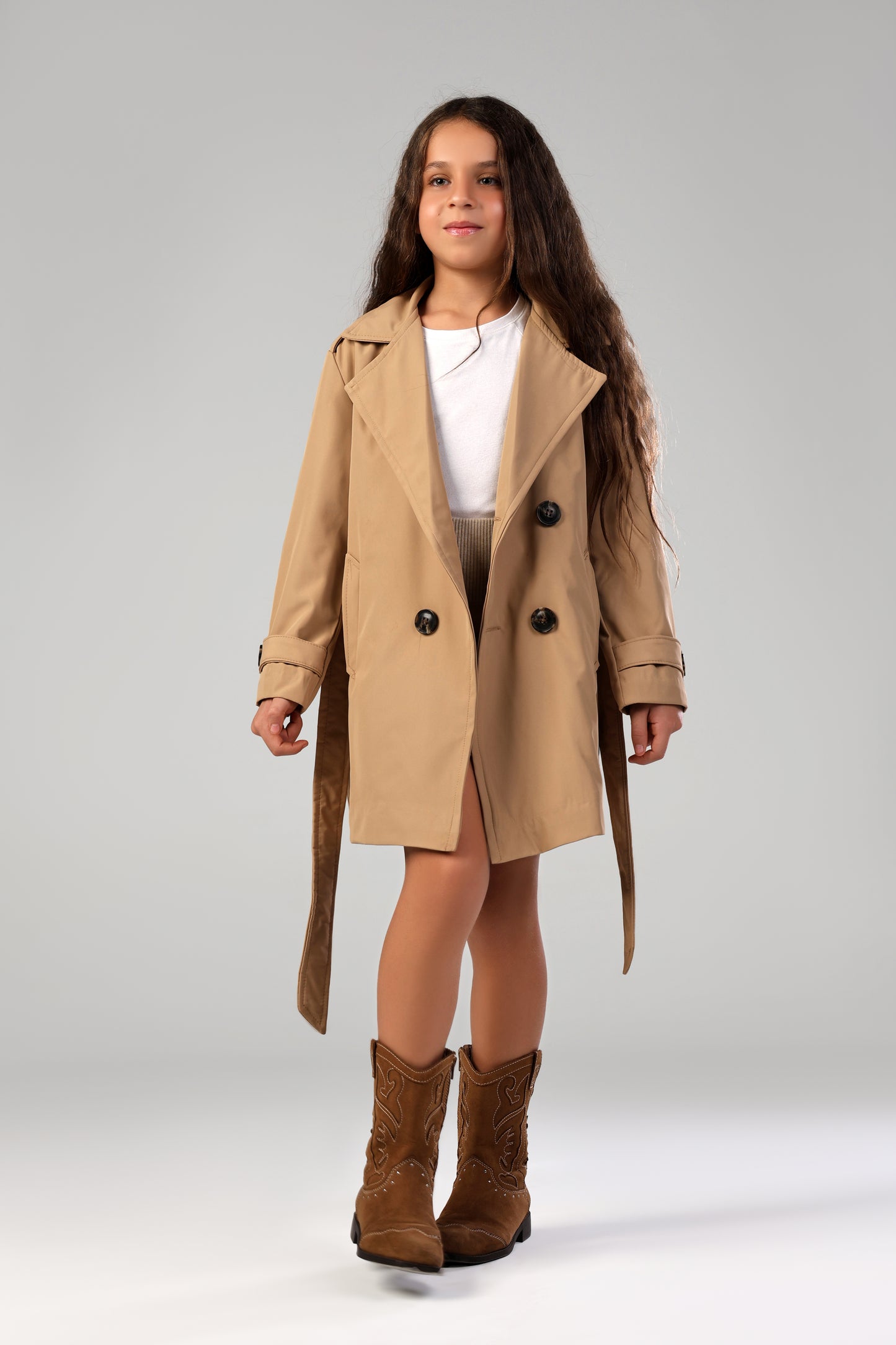 Secret Agent Trench - Khaki (Girl)