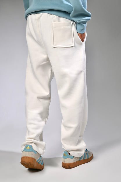 White Milton Sweatpants