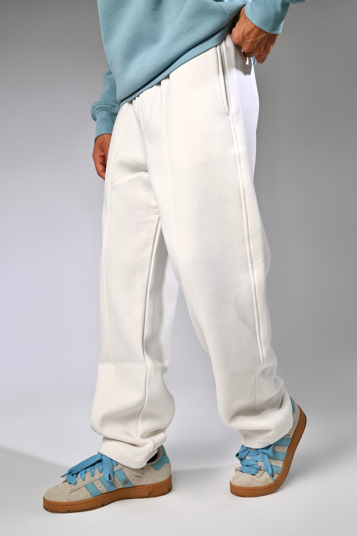 White Milton Sweatpants