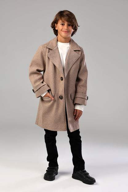 The Little Editor Coat - Coffee (Boy)