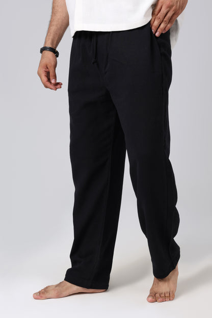 Laguna Black Linen Pants
