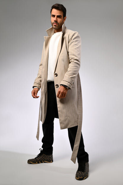 Woolen Beige Coat