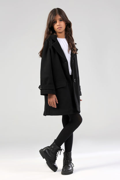 The Little Editor Coat - Black (Girl)