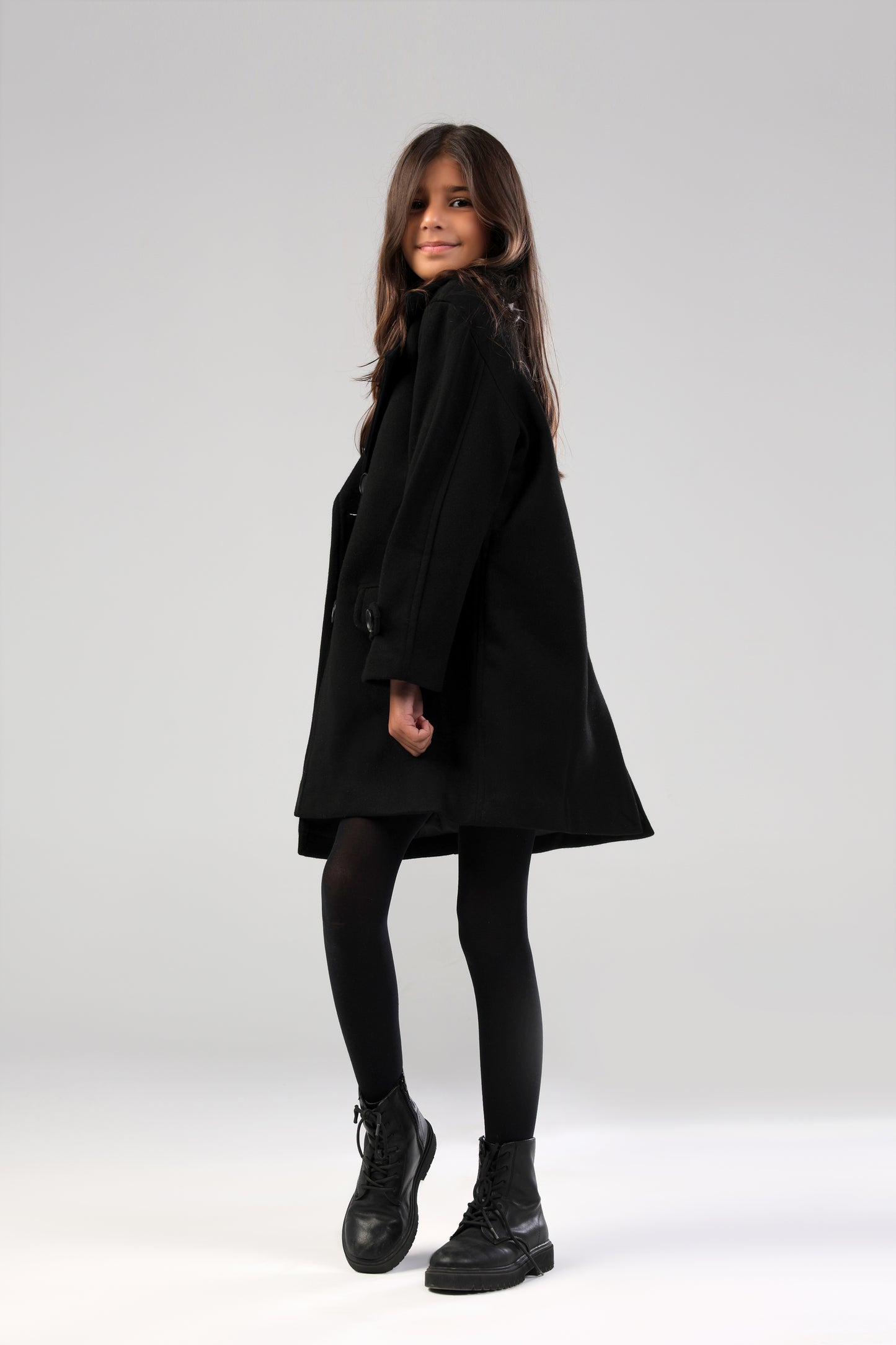 The Little Editor Coat - Black (Girl)