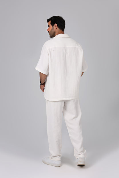 Laguna White Linen Pants