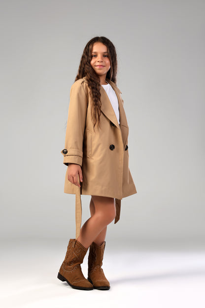 Secret Agent Trench - Khaki (Girl)