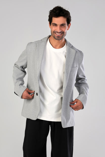 Grey Tweed Blazer