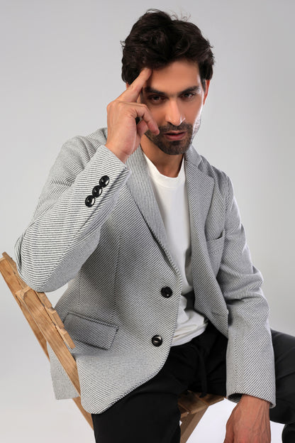 Grey Tweed Blazer