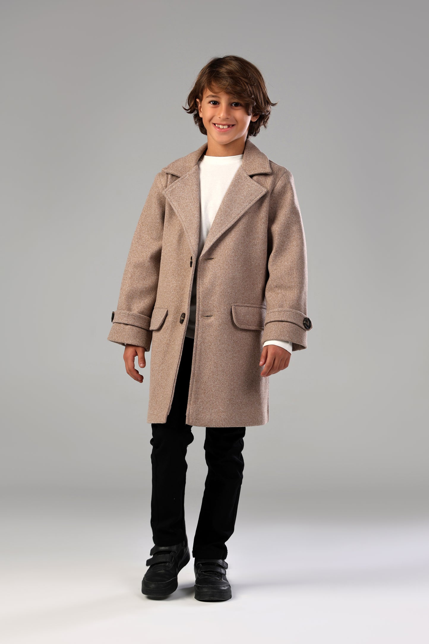 The Little Editor Coat - Coffee (Boy)