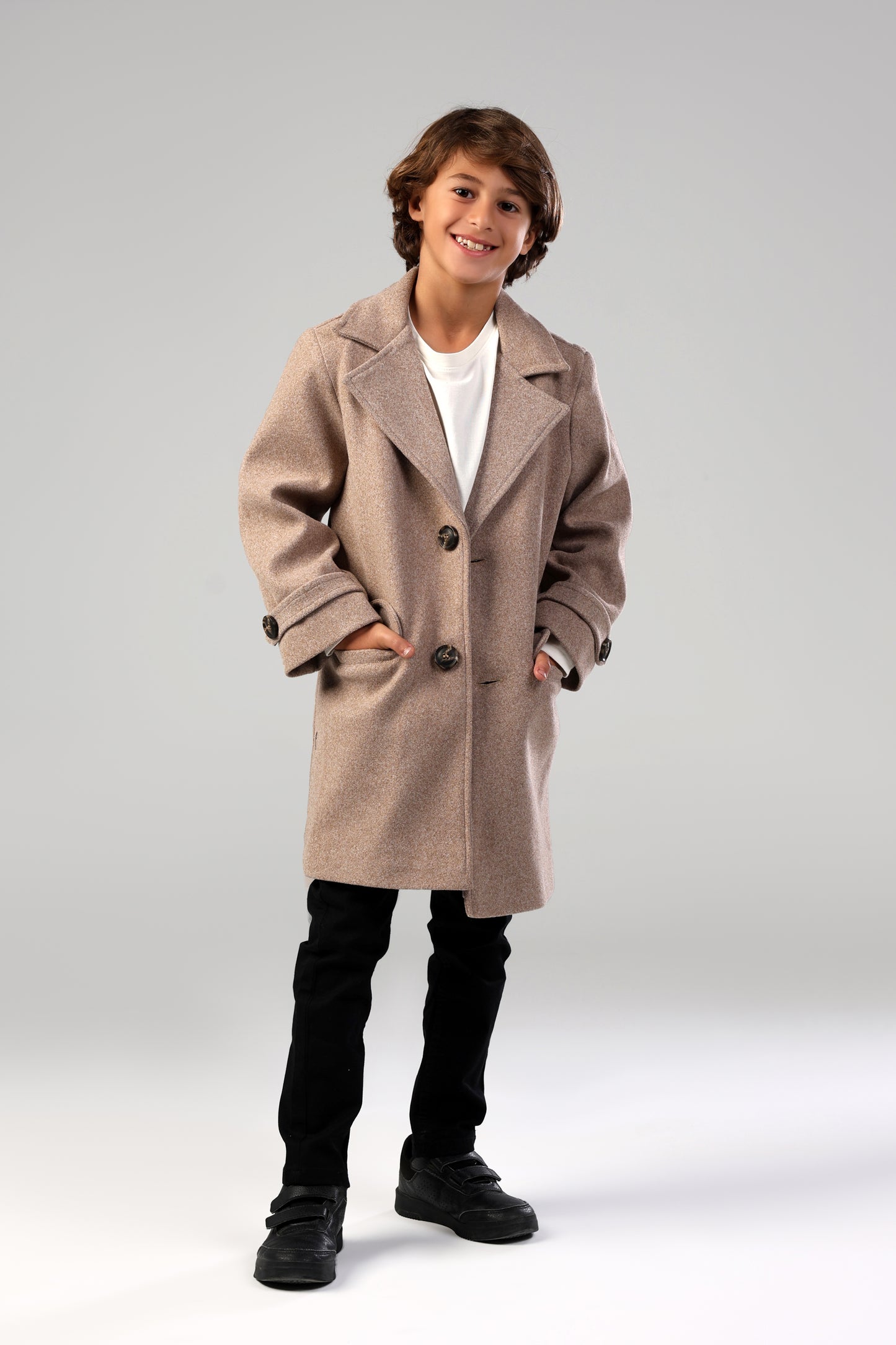 The Little Editor Coat - Coffee (Boy)