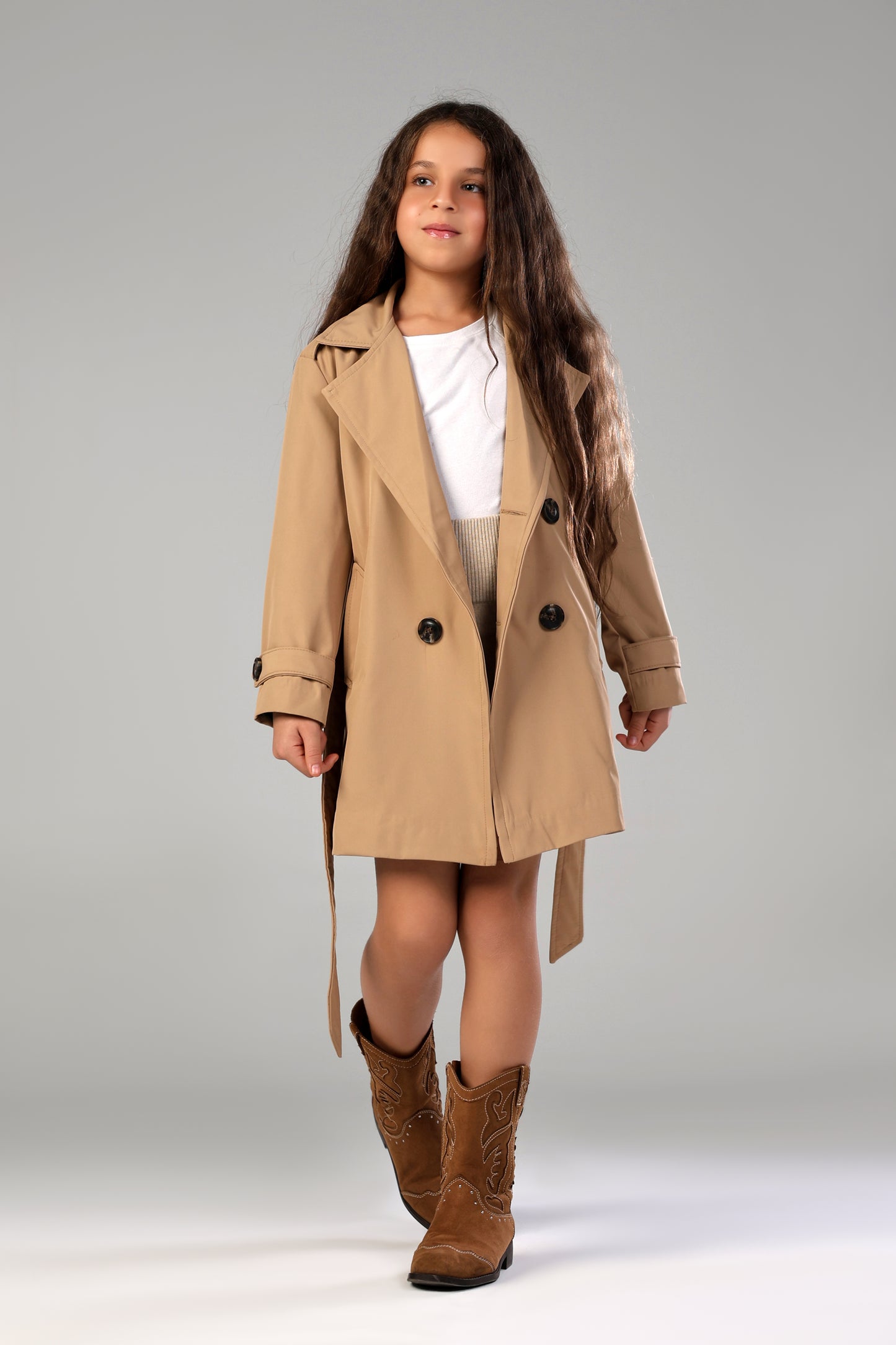 Secret Agent Trench - Khaki (Girl)