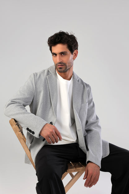 Grey Tweed Blazer
