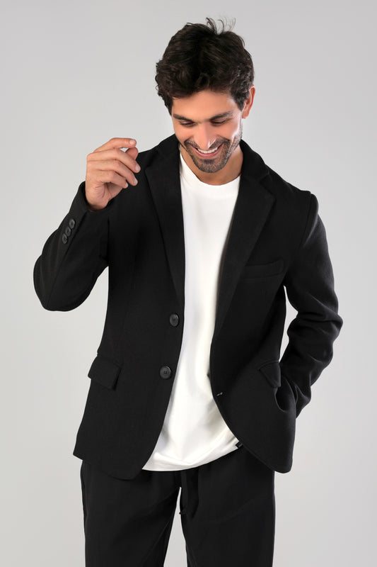 Black Woolen Blazer