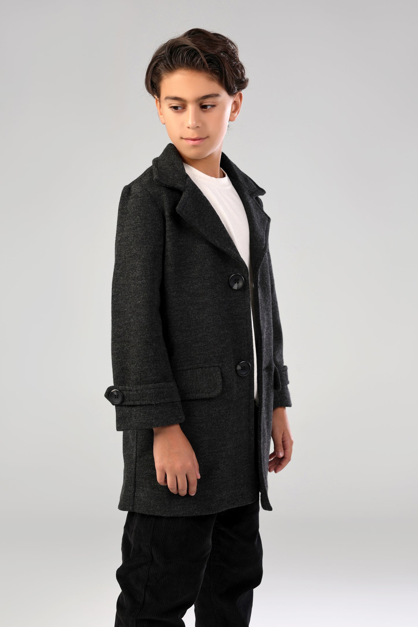 The Little Editor Coat - Grey (Boy)