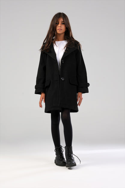 The Little Editor Coat - Black (Girl)