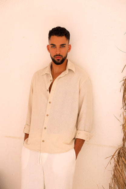 Island Flow Beige Shirt