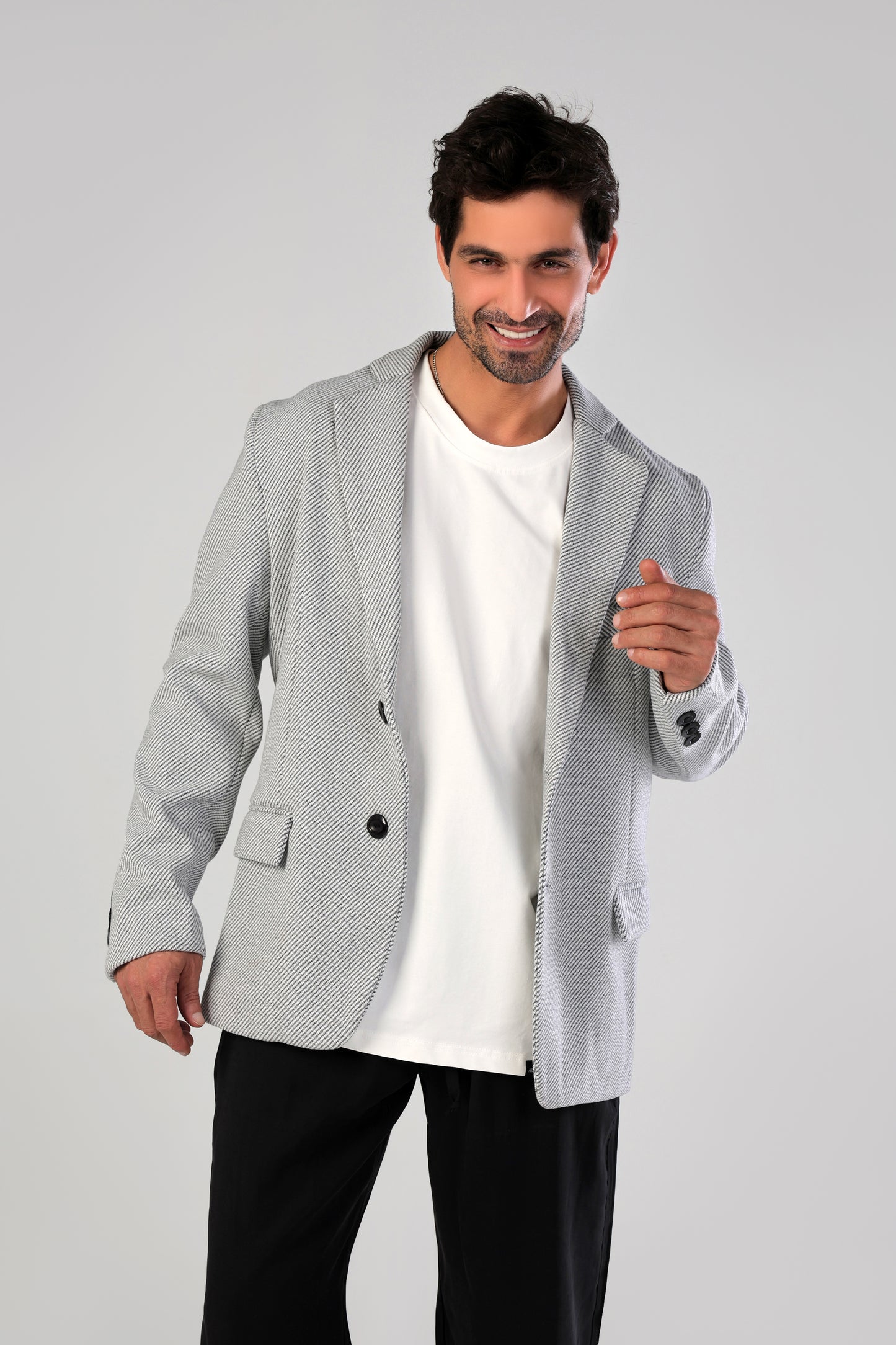 Grey Tweed Blazer