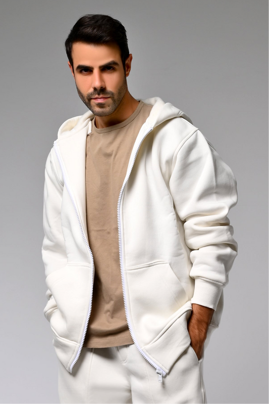 White Milton Hoodie