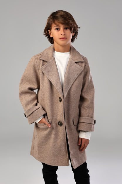The Little Editor Coat - Coffee (Boy)