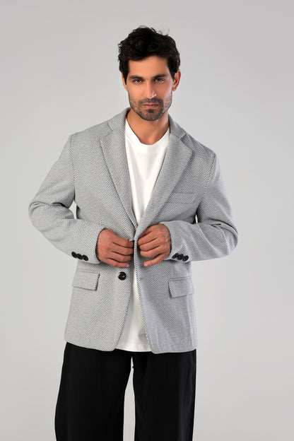 Grey Tweed Blazer