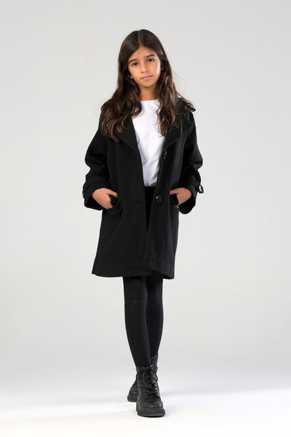 The Little Editor Coat - Black (Girl)